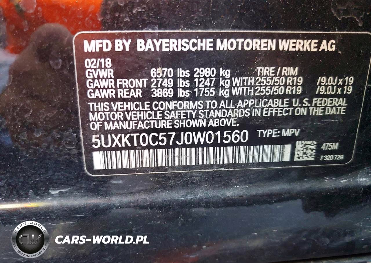 2018 BMW X5 Xdr40E VIN:5UXKT0C57J0W01560 - 13