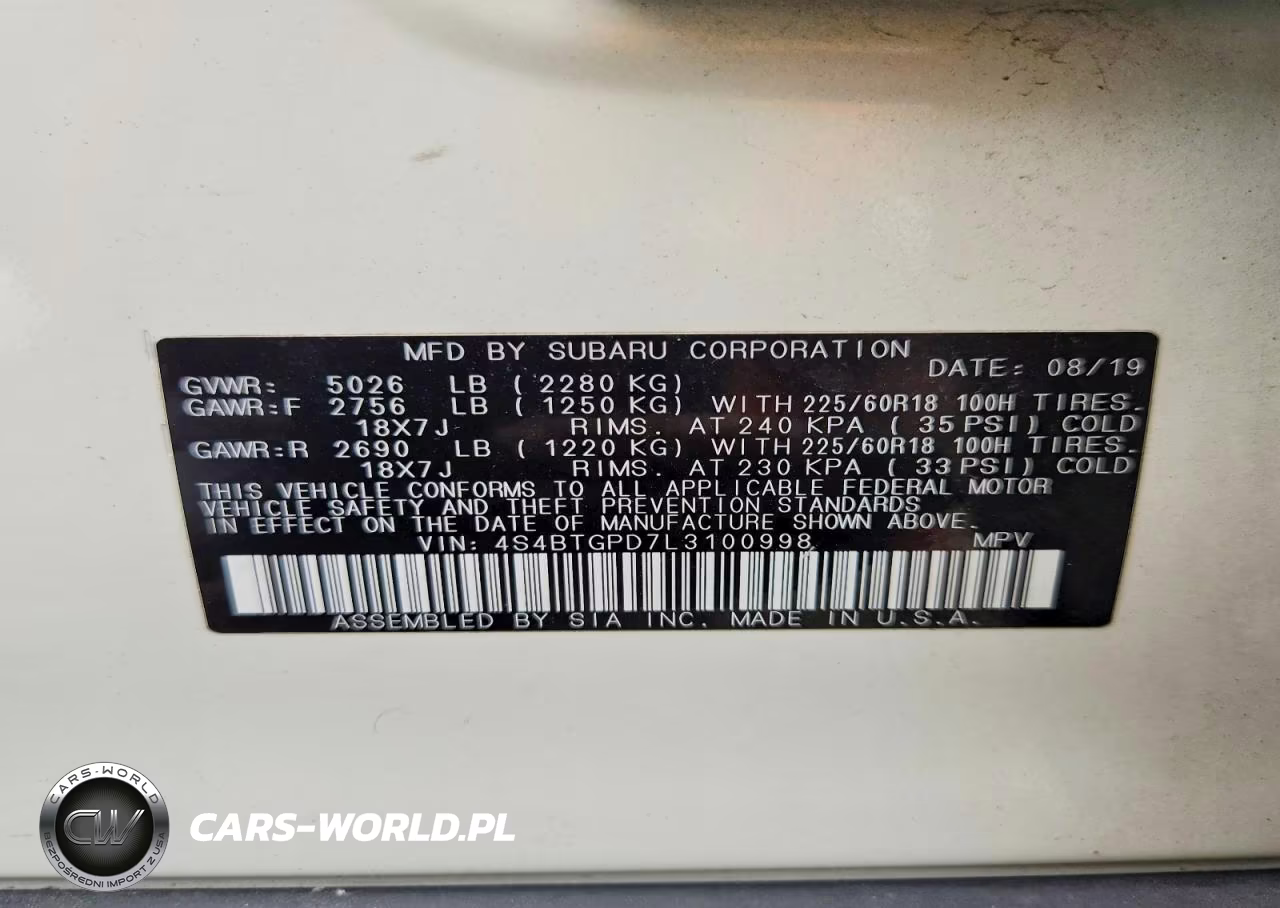2020 Subaru Outback Touring Ldl VIN:4S4BTGPD7L3100998 - 14