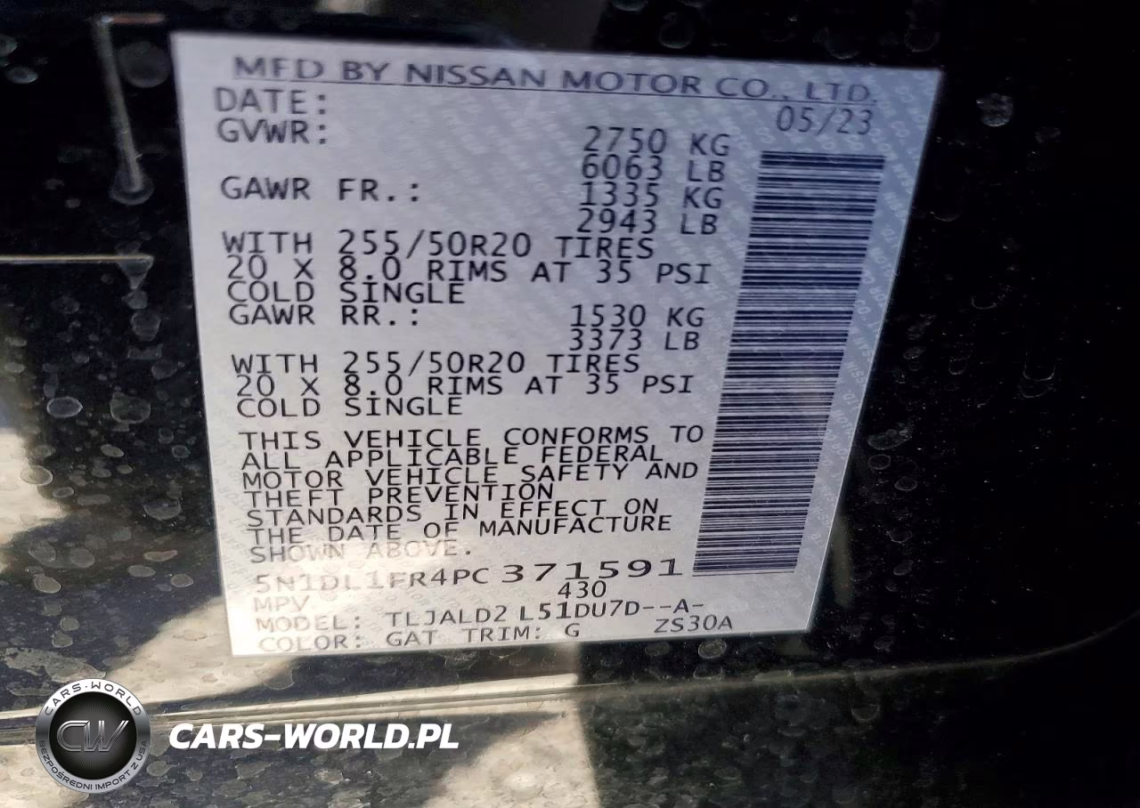 2023 Infiniti Qx60 Luxe VIN:5N1DL1FR4PC371591 - 14