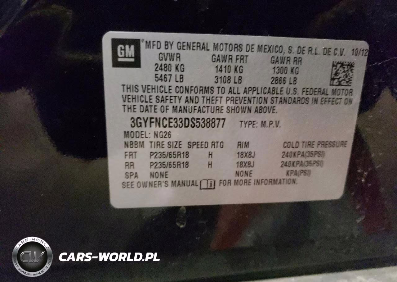 2013 Cadillac Srx Luxury Collection VIN:3GYFNCE33DS538877 - 13