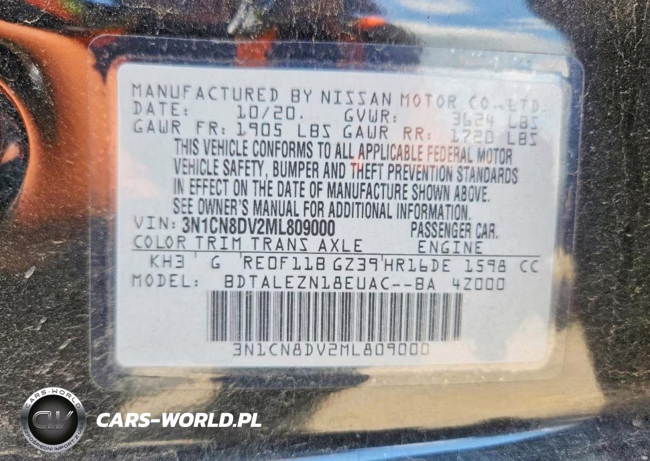 2021 Nissan Versa S VIN:3N1CN8DV2ML809000 - 13