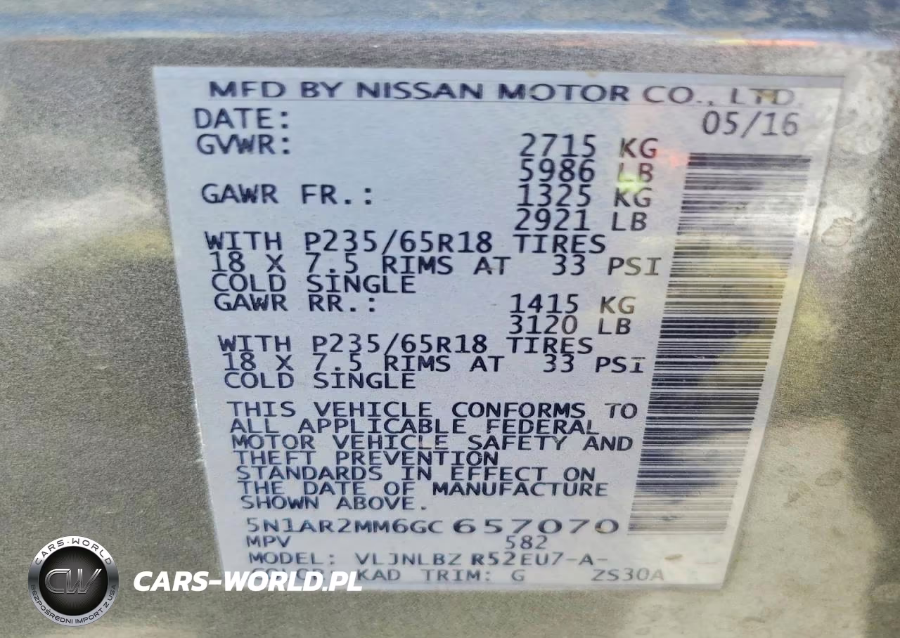 2016 Nissan Pathfinder S VIN:5N1AR2MM6GC657070 - 13
