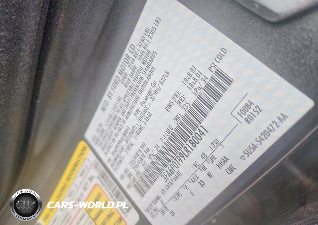 2020 Ford Fusion Se VIN:3FA6P0T99LR180041 - 12