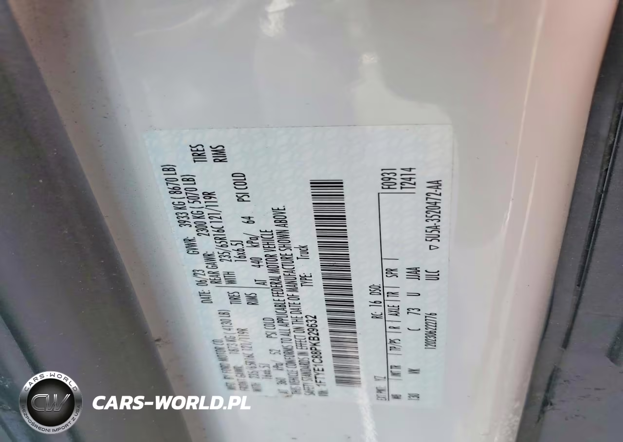 2023 Ford Transit T-150 Delivery Van VIN:1FTYE1C88PKB29632 - 12