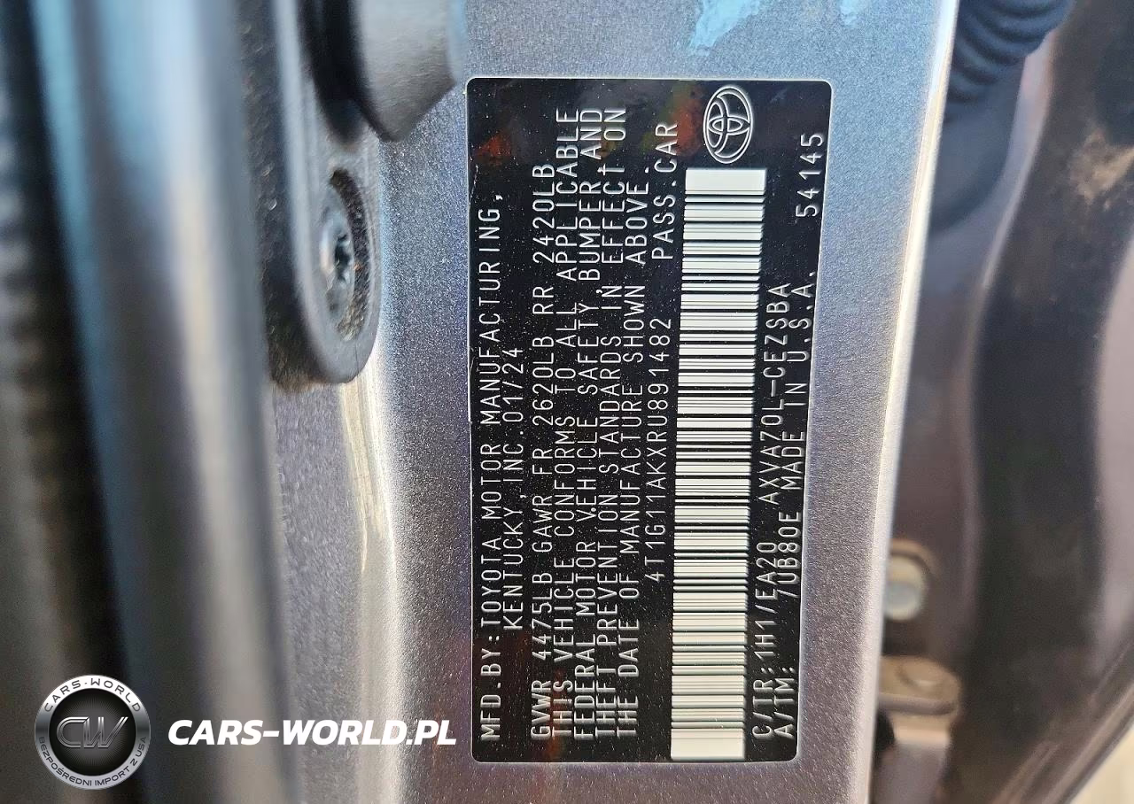 2024 Toyota Camry Se VIN:4T1G11AKXRU891482 - 13