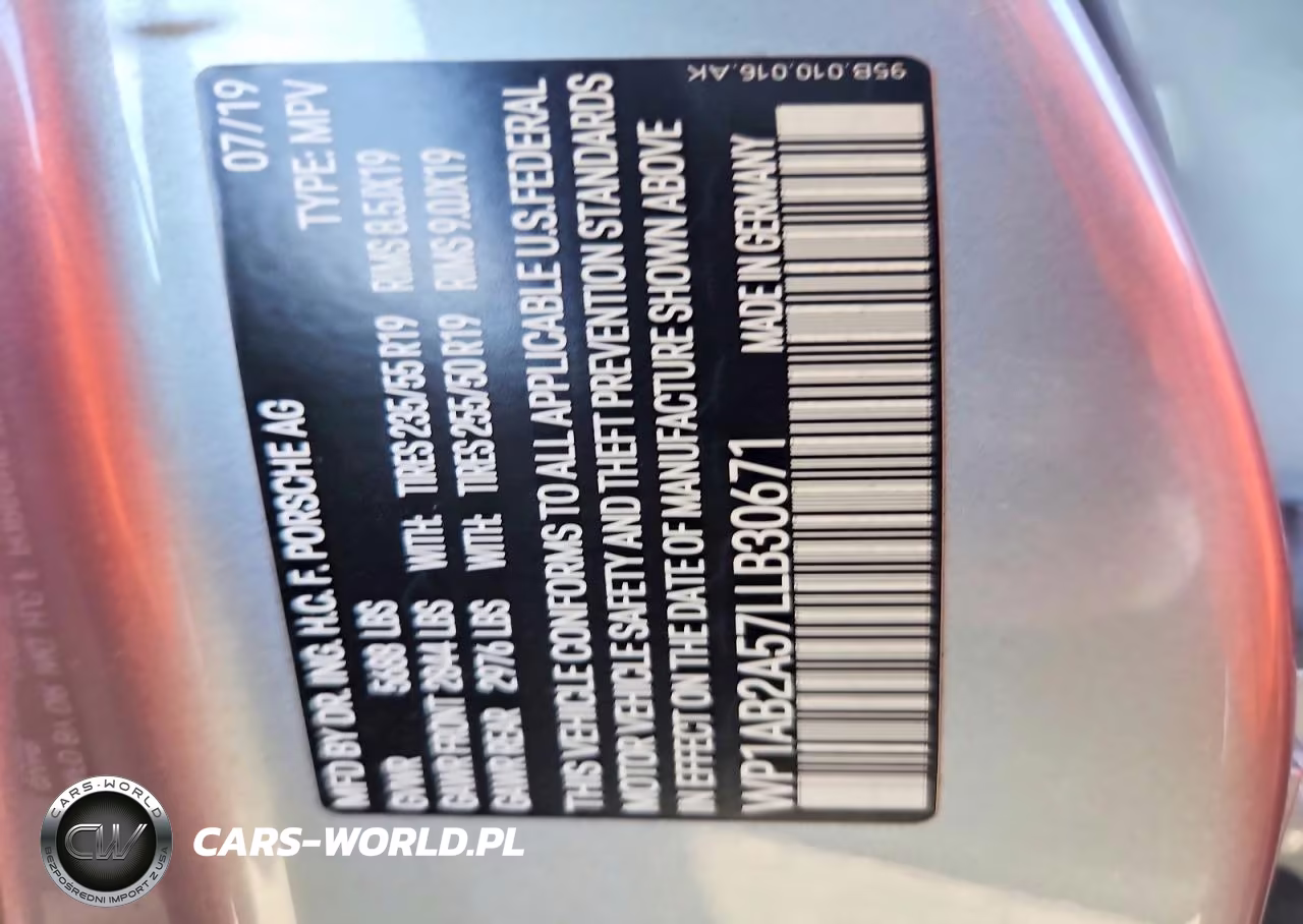 2020 Porsche Macan S VIN:WP1AB2A57LLB30671 - 13