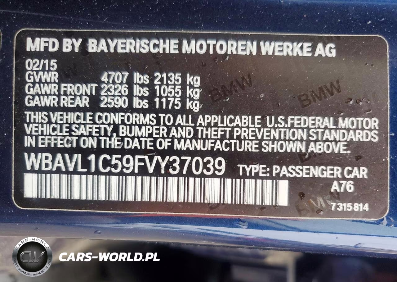 2015 BMW X1 xDrive28I VIN:WBAVL1C59FVY37039 - 13