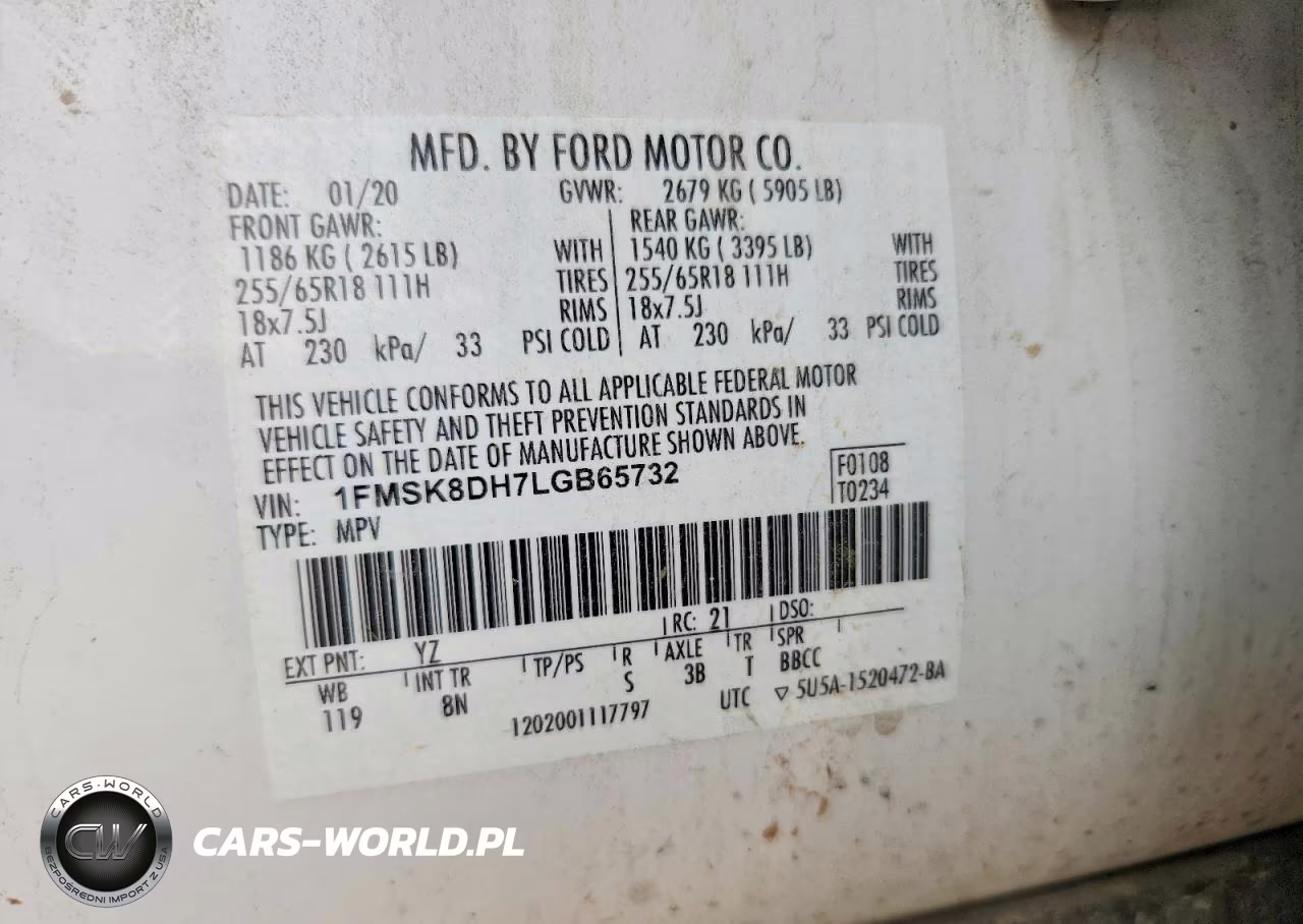 2020 Ford Explorer Xlt VIN:1FMSK8DH7LGB65732 - 13