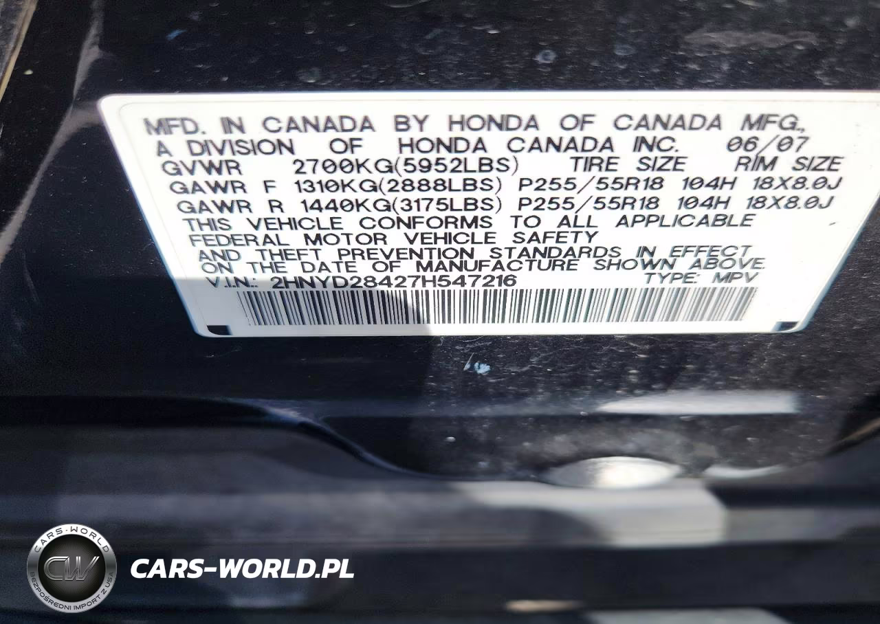 2007 Acura Mdx Technology VIN:2HNYD28427H547216 - 13