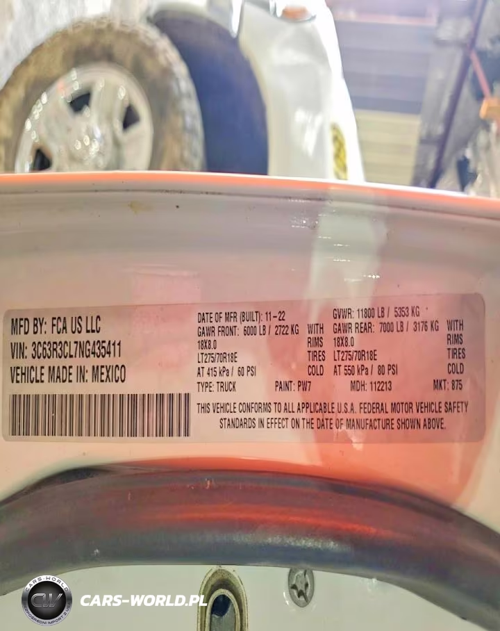 2022 Ram 3500 Tradesman VIN:3C63R3CL7NG435411 - 12