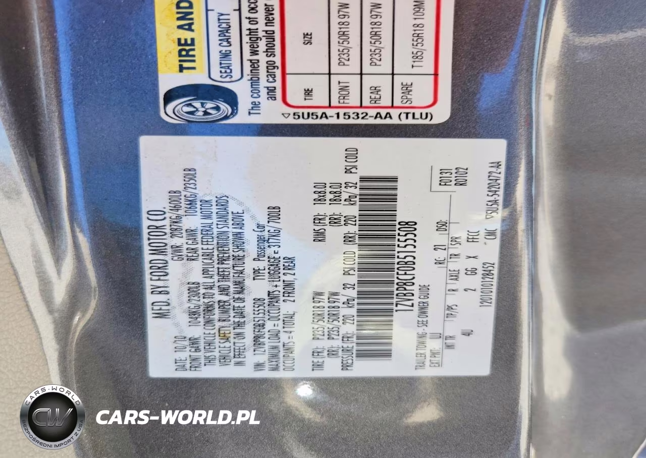 2011 Ford Mustang Gt VIN:1ZVBP8CF0B5155508 - 12