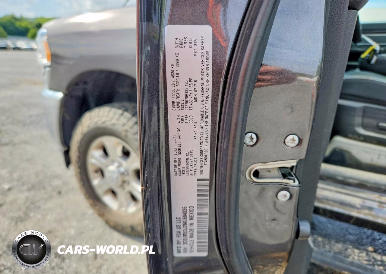 2021 Ram 2500 Big Horn VIN:3C6UR5DJ2MG694836 - 12