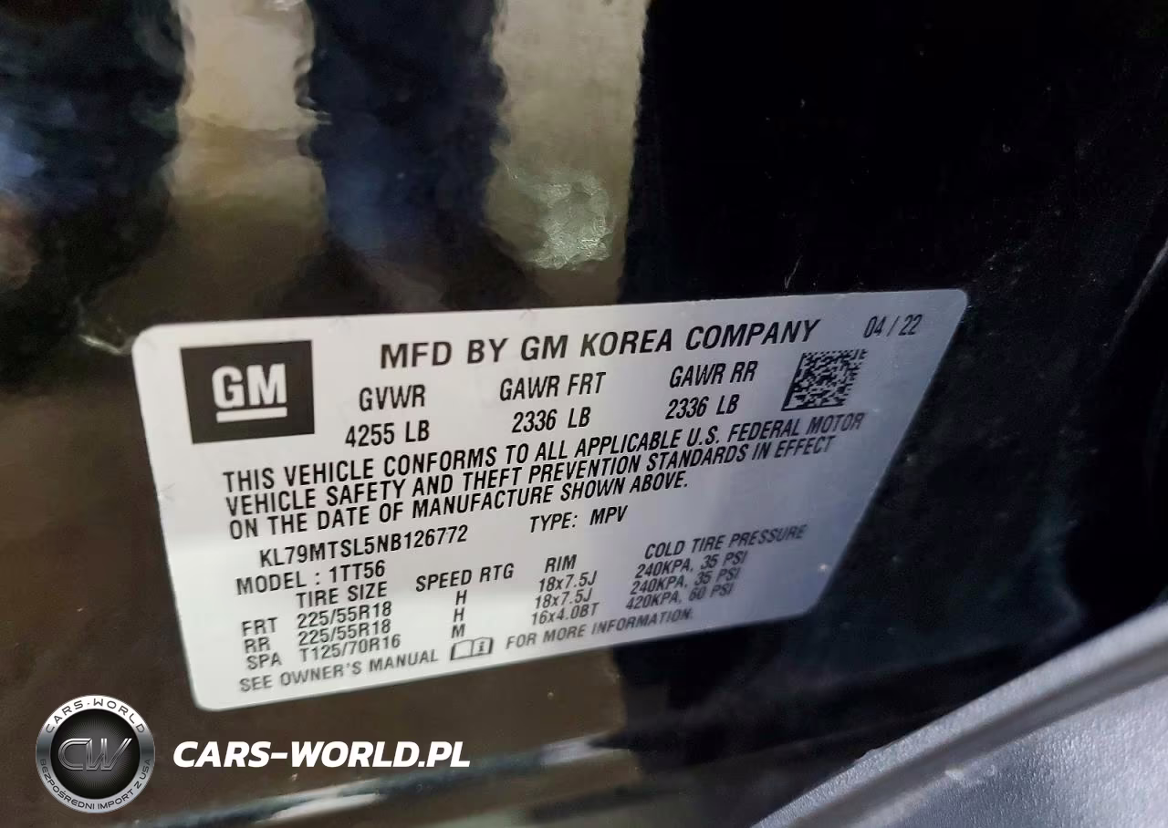 2022 Chevrolet Trailblazer Rs VIN:KL79MTSL5NB126772 - 13