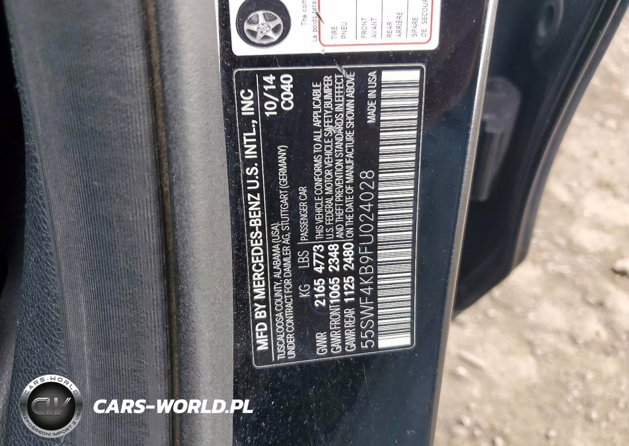 2015 Mercedes-Benz C 300 4Matic VIN:55SWF4KB9FU024028 - 12