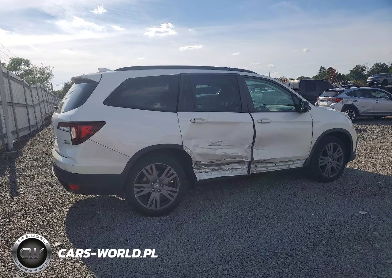 2022 Honda Pilot Sport VIN:5FNYF6H35NB077748 - 3