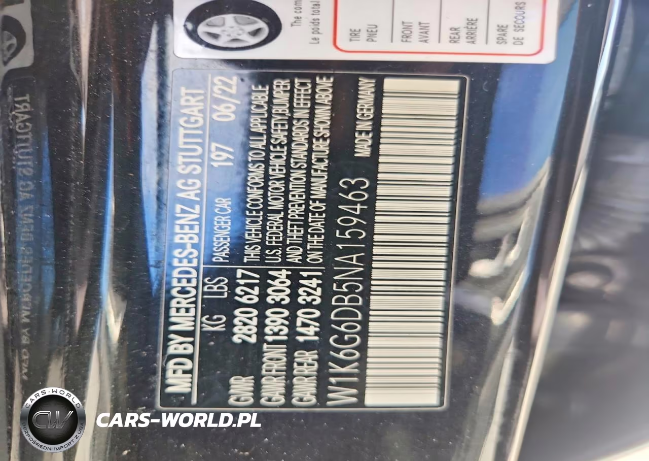 2022 Mercedes-Benz S 500 4Matic VIN:W1K6G6DB5NA159463 - 12