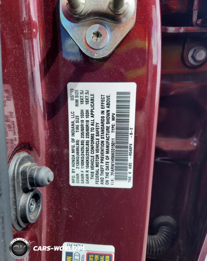 2019 Honda Cr-V Ex VIN:7FARW1H56KE015011 - 12