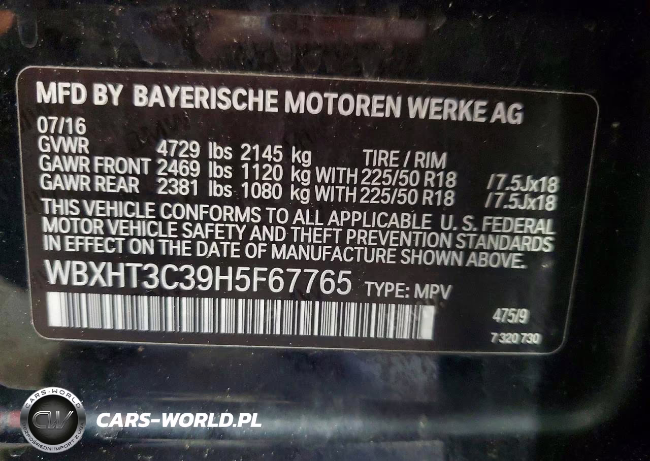 2017 BMW X1 xDrive28I VIN:WBXHT3C39H5F67765 - 13