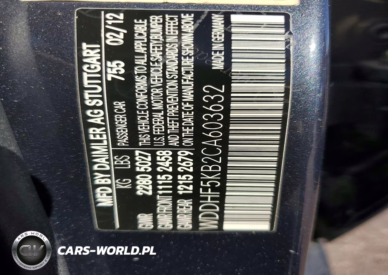 2012 Mercedes-Benz E 350 VIN:WDDHF5KB2CA603632 - 12
