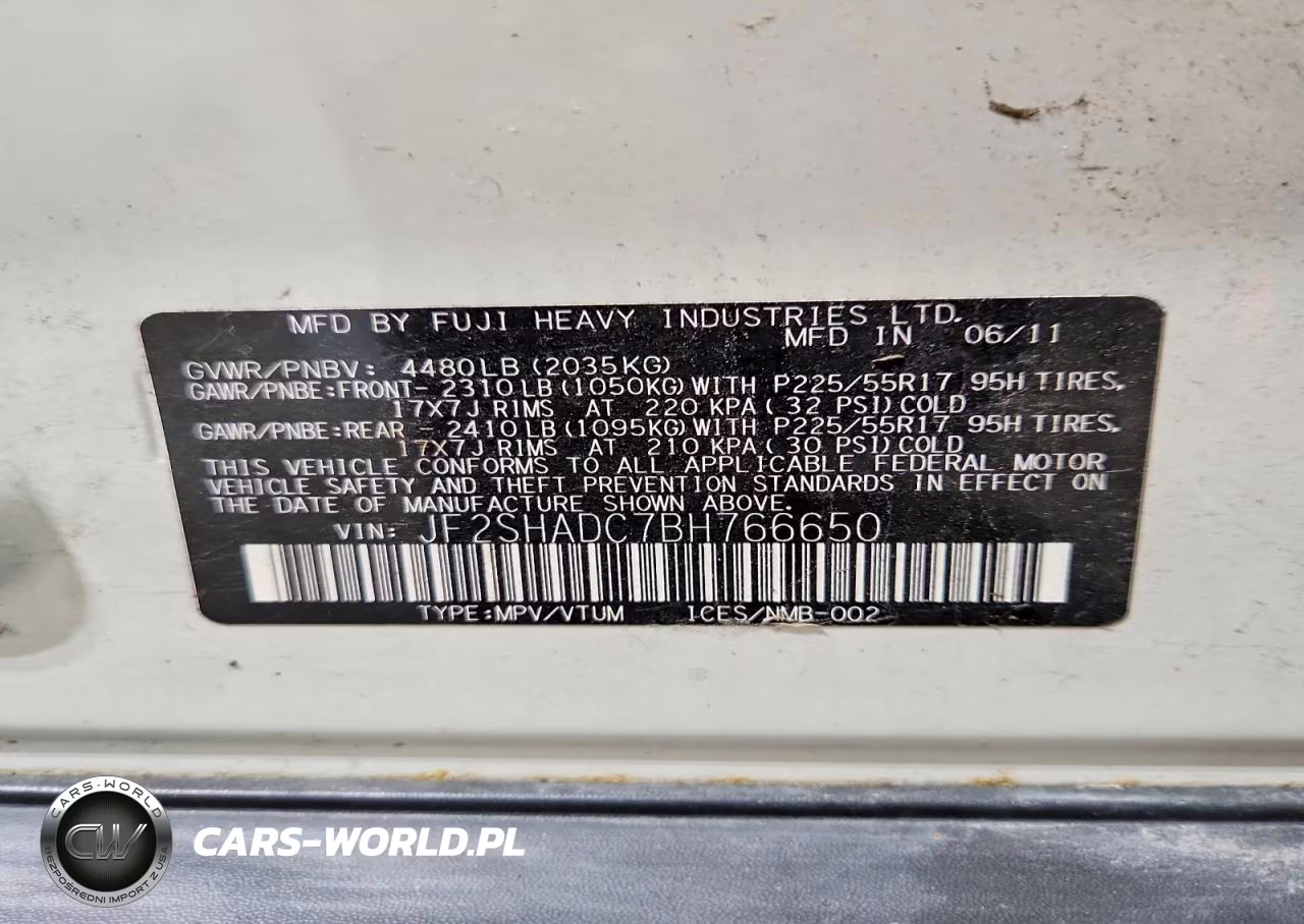 2011 Subaru Forester 2.5X Premium VIN:JF2SHADC7BH766650 - 13