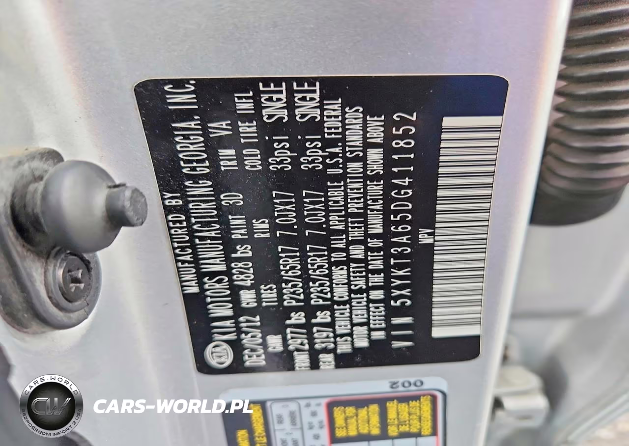 2013 Kia Sorento Lx VIN:5XYKT3A65DG411852 - 12
