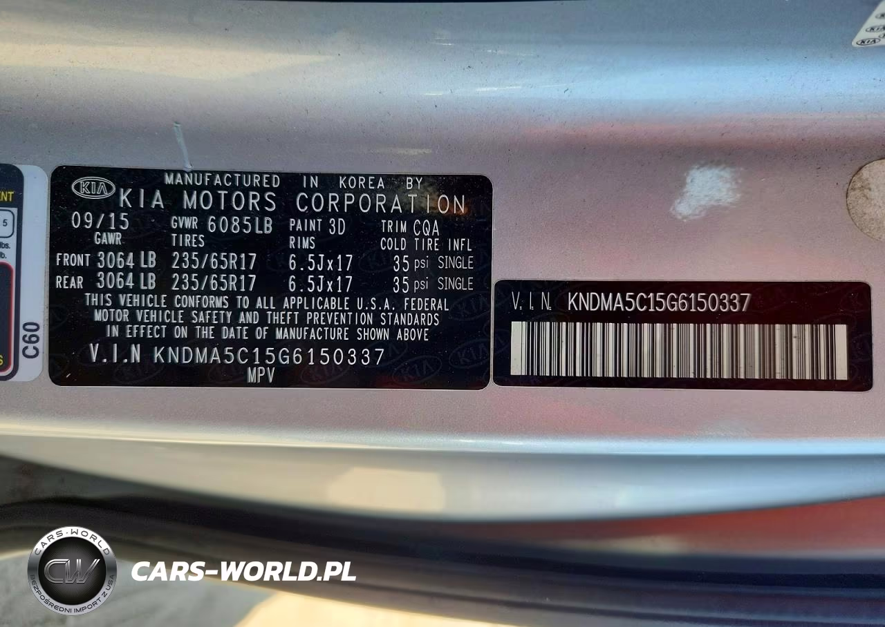 2016 Kia Sedona L VIN:KNDMA5C15G6150337 - 13
