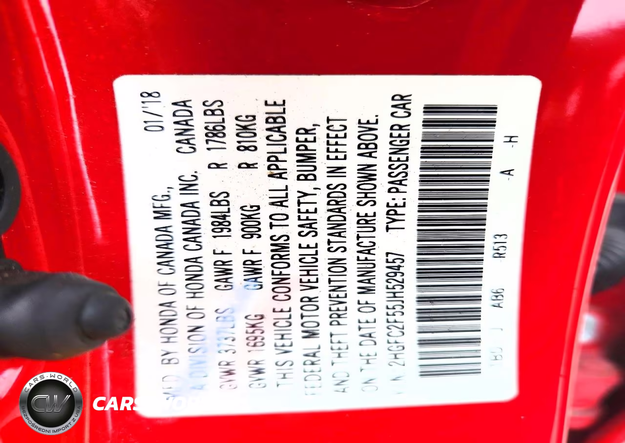 2018 Honda Civic Lx VIN:2HGFC2F55JH529457 - 13