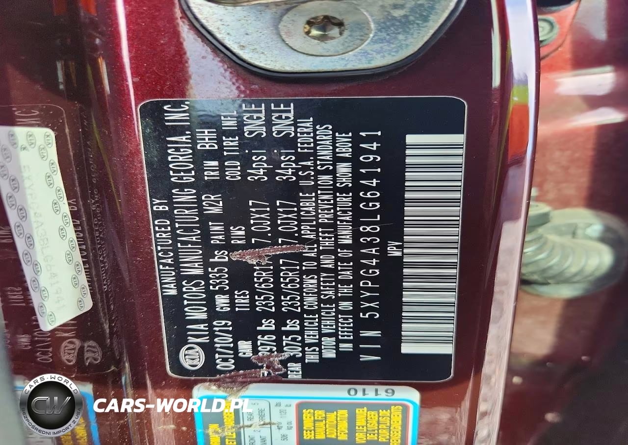 2020 Kia Sorento Lx VIN:5XYPG4A38LG641941 - 13