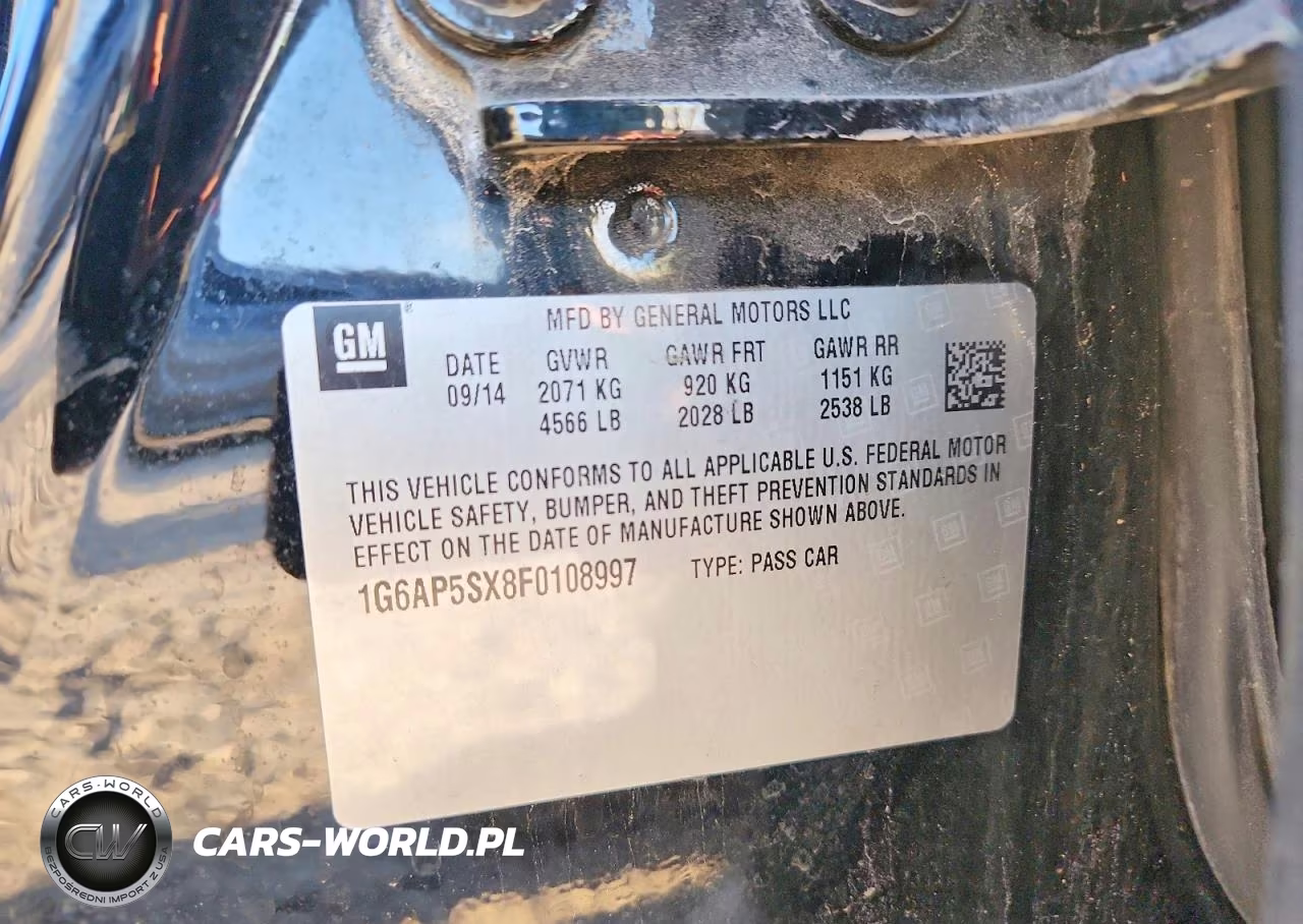 2015 Cadillac Cts VIN:1G6AP5SX8F0108997 - 12