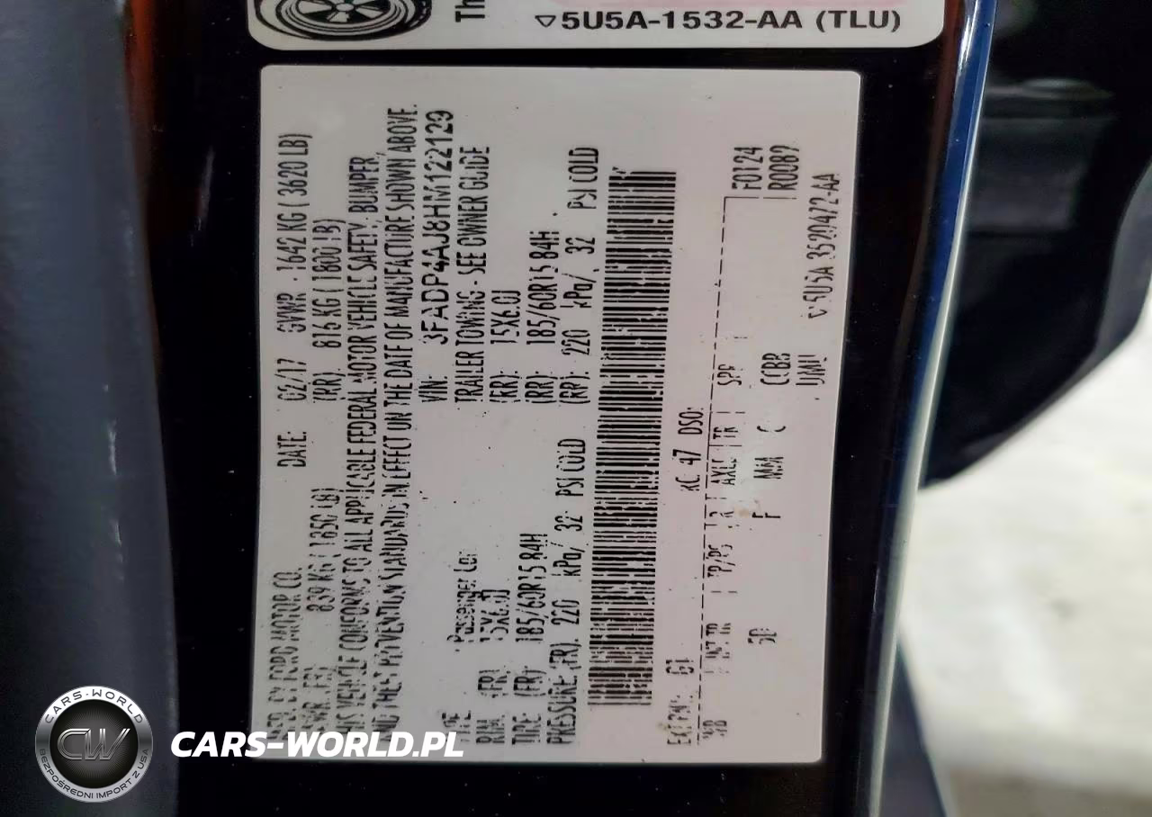 2017 Ford Fiesta S VIN:3FADP4AJ8HM122129 - 12