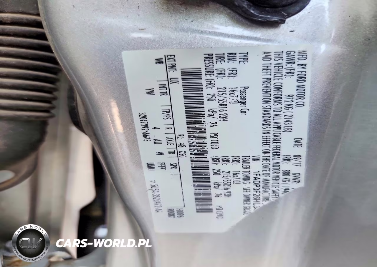 2017 Ford Focus Se VIN:1FADP3F26HL341278 - 12