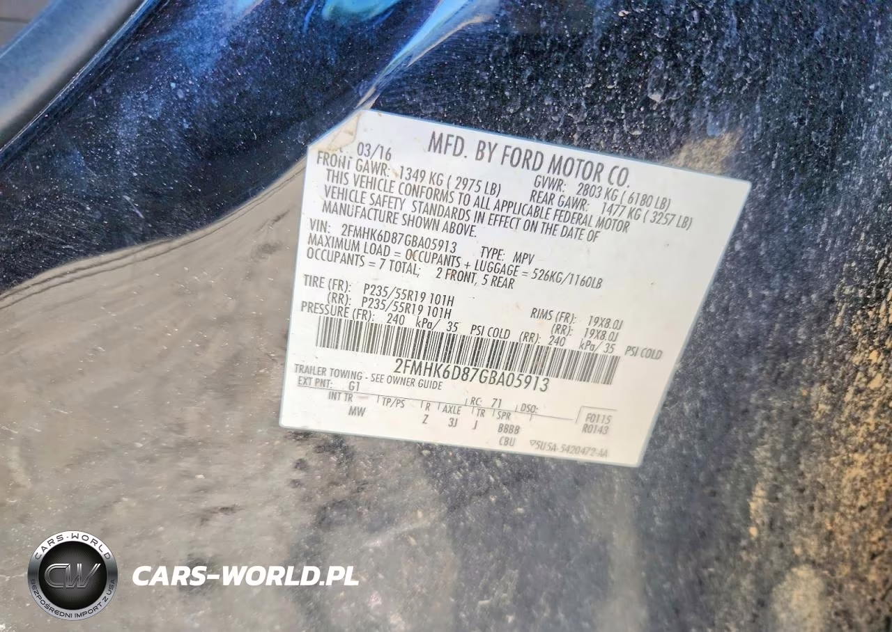 2016 Ford Flex Limited VIN:2FMHK6D87GBA05913 - 13