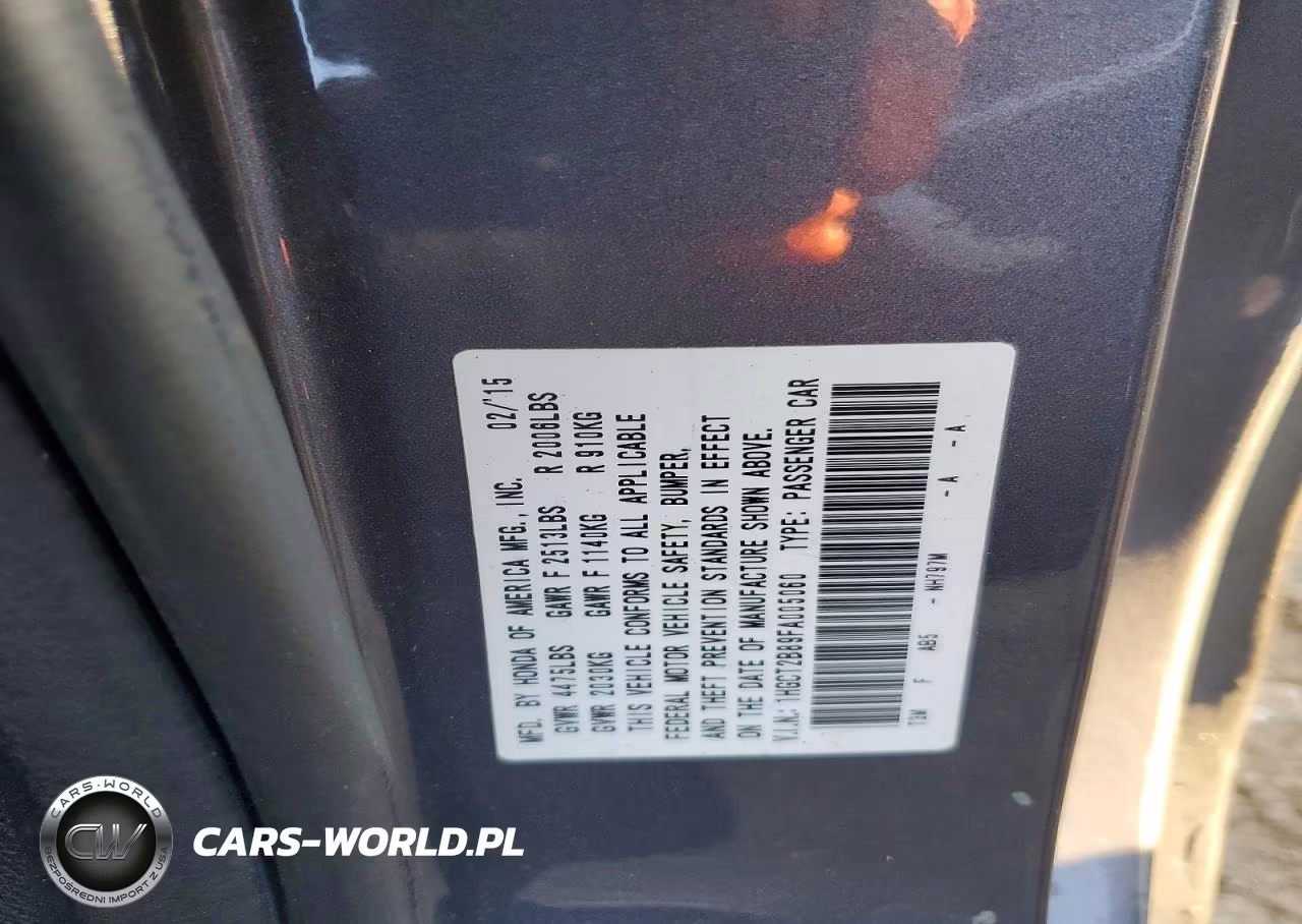 HONDA ACCORD VIN:1HGCT2B89FA005060 - 12