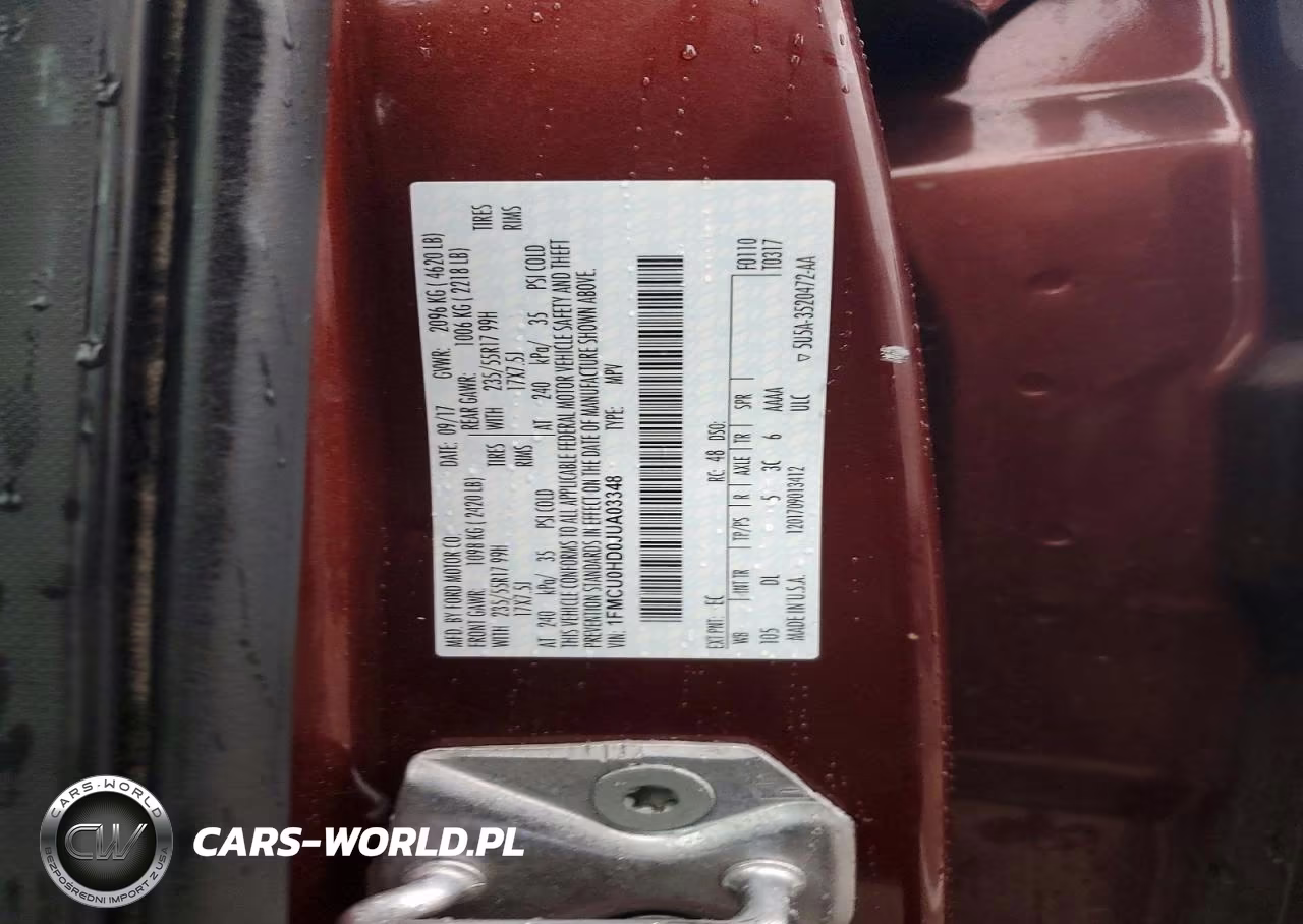 2018 Ford Escape Sel VIN:1FMCU0HD0JUA03348 - 13