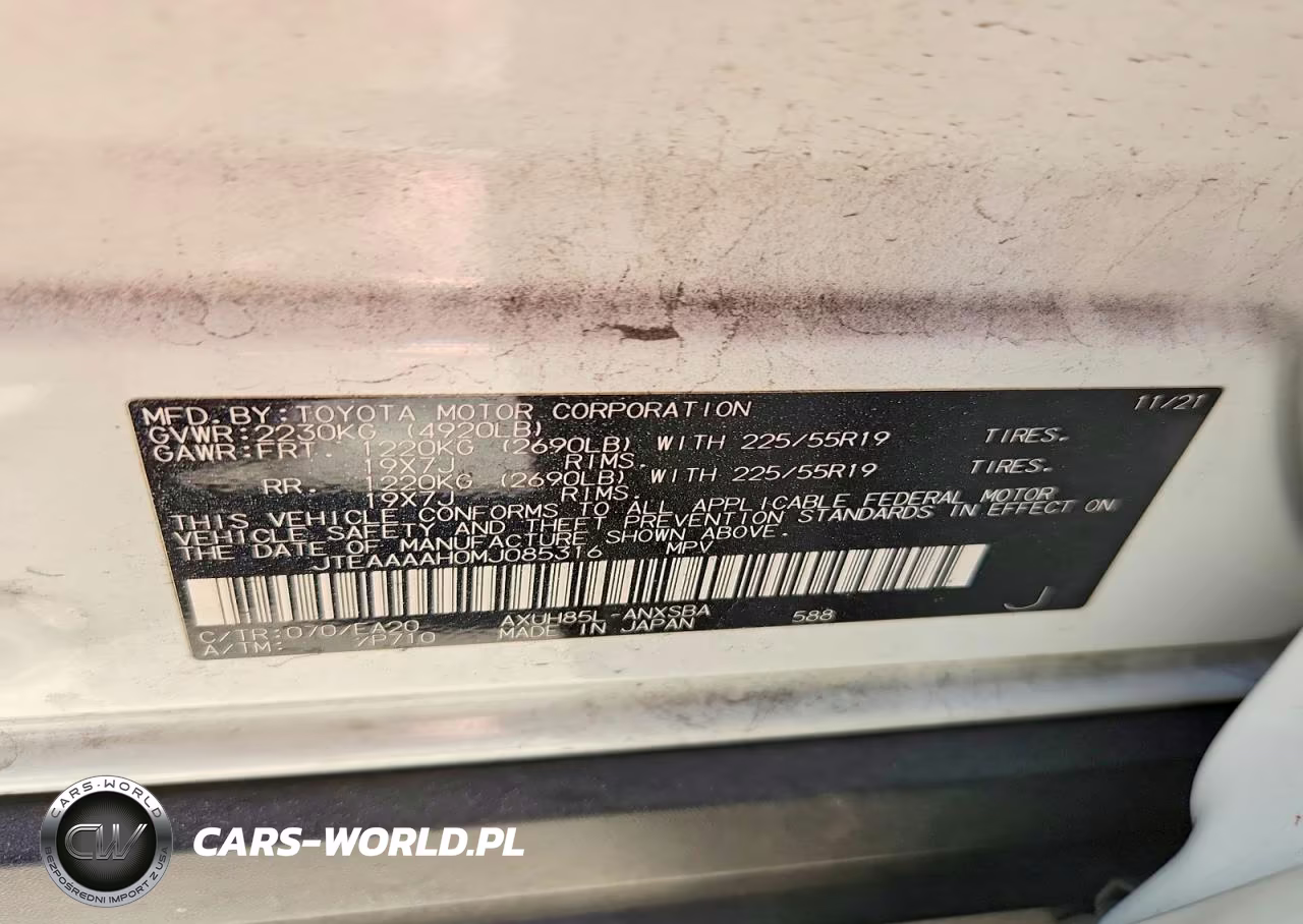 2021 Toyota Venza Limited VIN:JTEAAAAH0MJ085316 - 12
