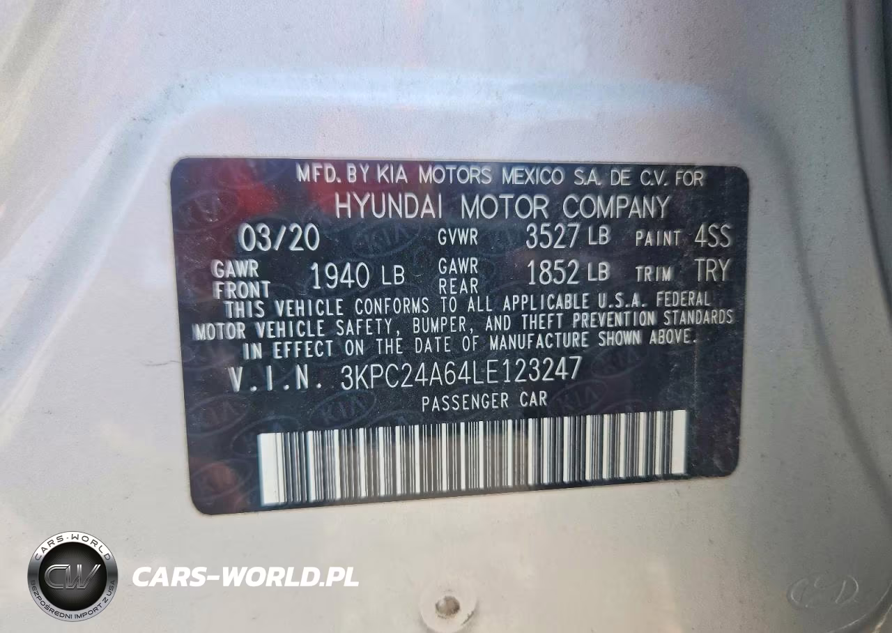 2020 Hyundai Accent Se VIN:3KPC24A64LE123247 - 13