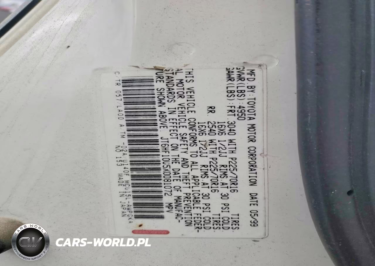 1999 Lexus Rx 300 VIN:JT6HF10U5X0081072 - 13