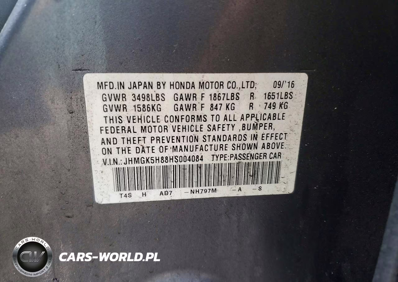 2017 Honda Fit Ex VIN:JHMGK5H88HS004084 - 12