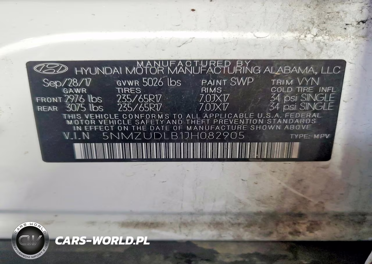 2018 Hyundai Santa Fe Sport 2.4L VIN:5NMZUDLB1JH082905 - 13