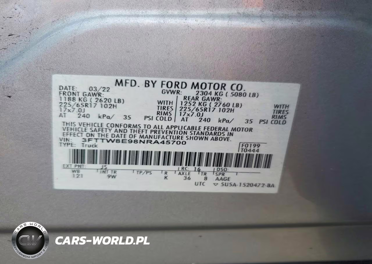 2022 Ford Maverick Xl VIN:3FTTW8E98NRA45700 - 12