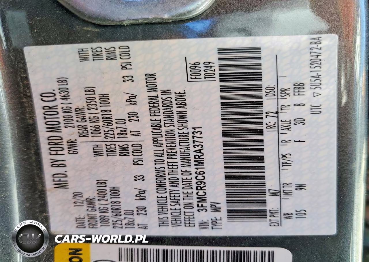 2021 Ford Bronco Sport Outer Banks VIN:3FMCR9C61MRA37731 - 13