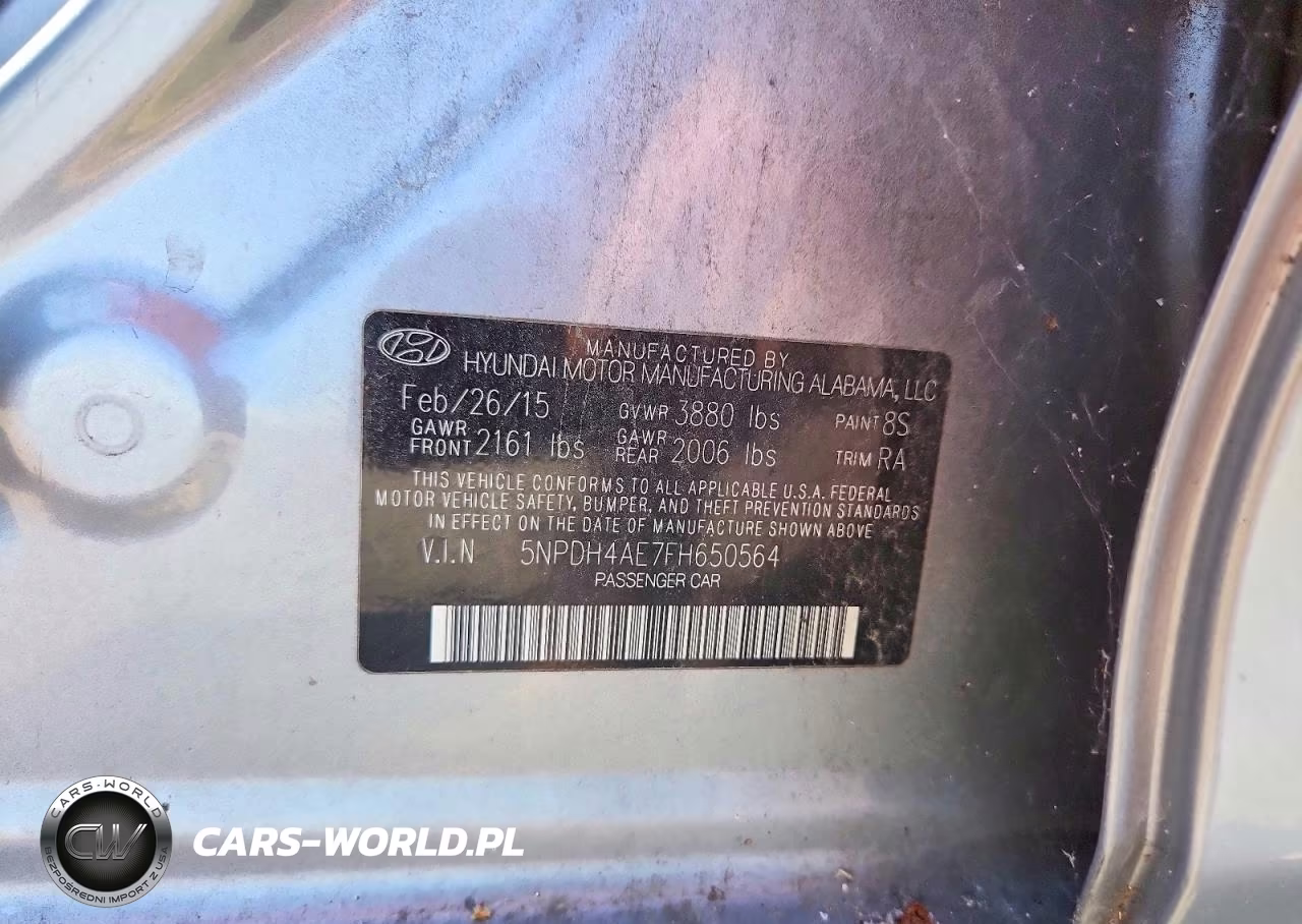 2015 Hyundai Elantra Se VIN:5NPDH4AE7FH650564 - 12