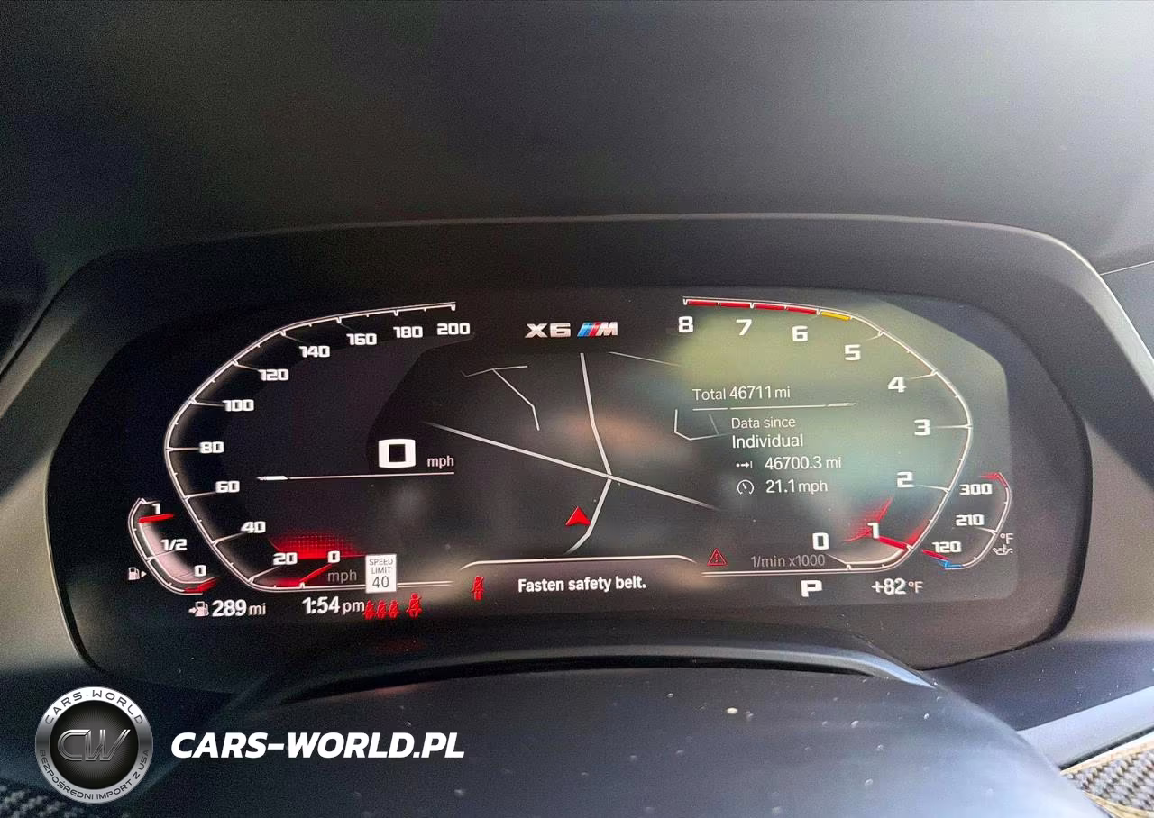 2021 BMW X6 M VIN:5YMCY0C06M9F61901 - 8