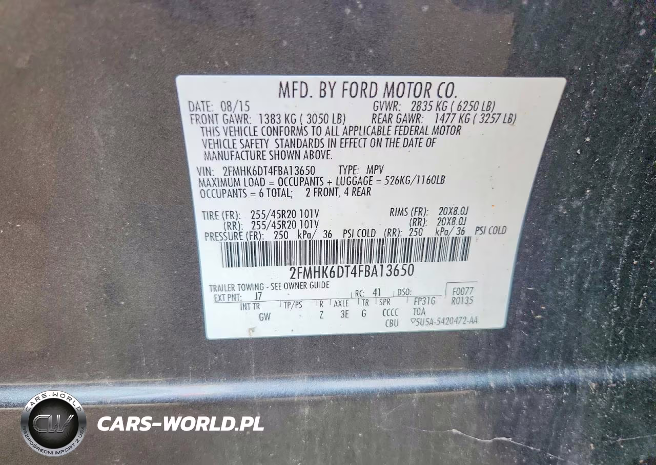 2015 Ford Flex Limited VIN:2FMHK6DT4FBA13650 - 12