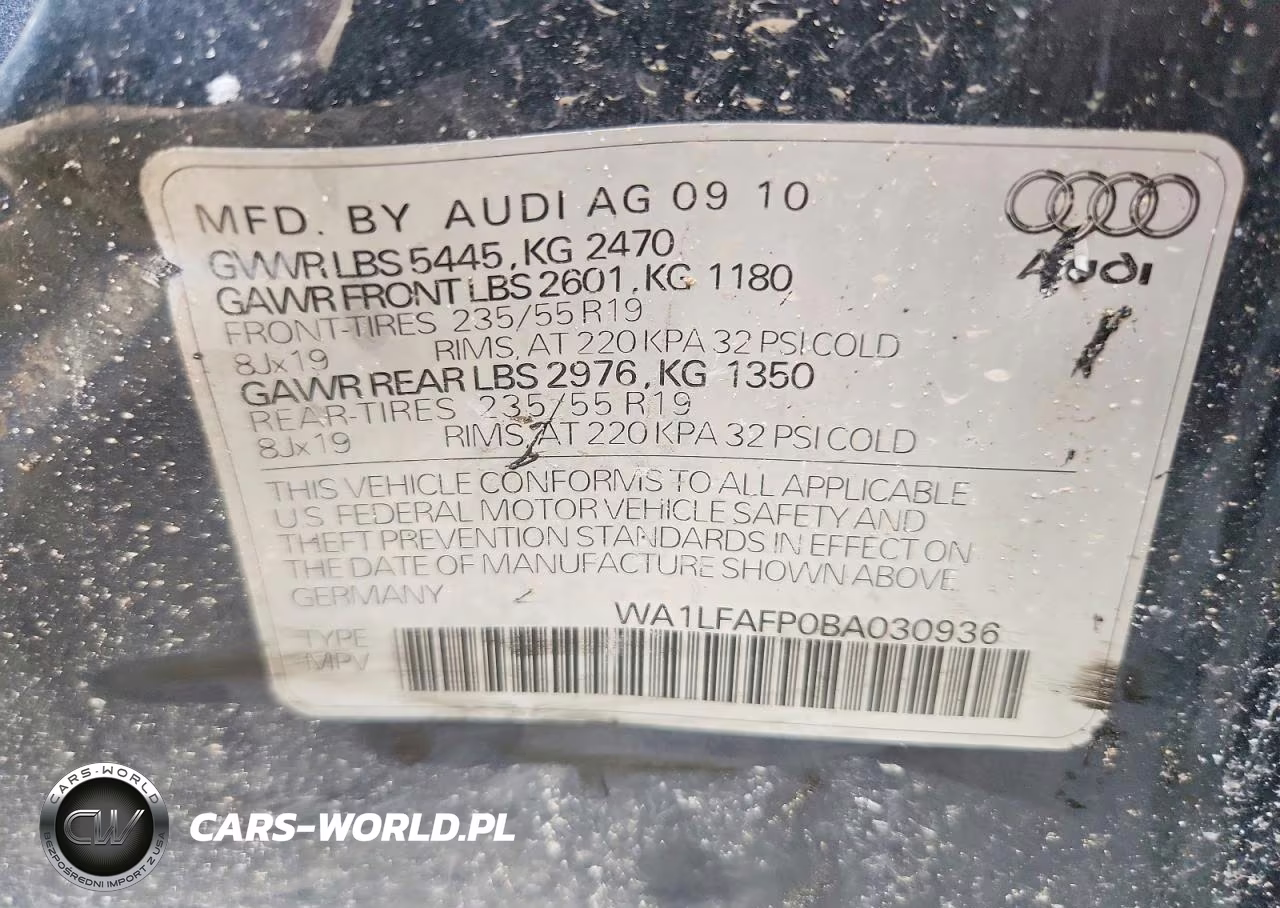 2011 Audi Q5 Premium Plus VIN:WA1LFAFP0BA030936 - 13