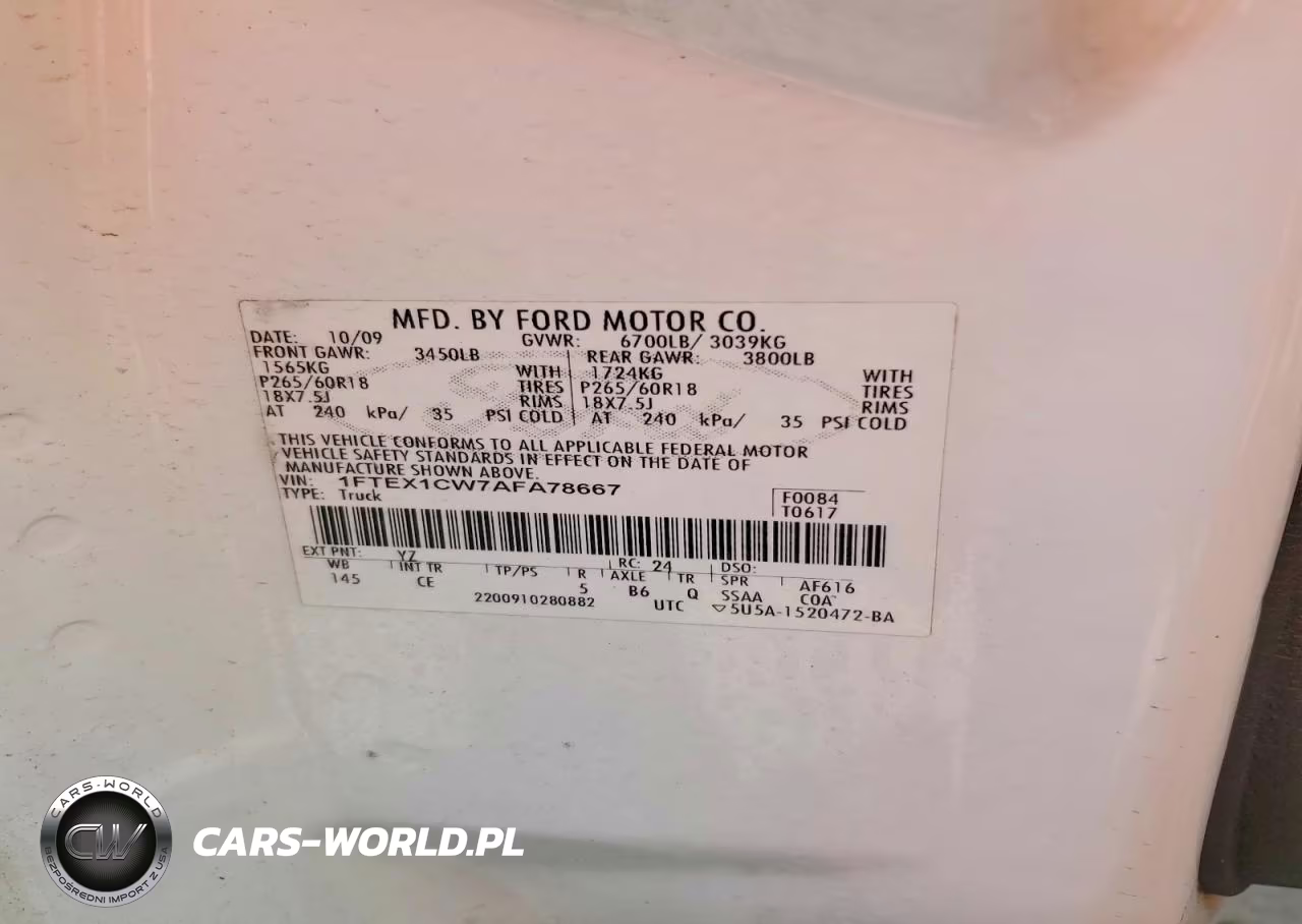 2010 Ford F150 Super Cab VIN:1FTEX1CW7AFA78667 - 12