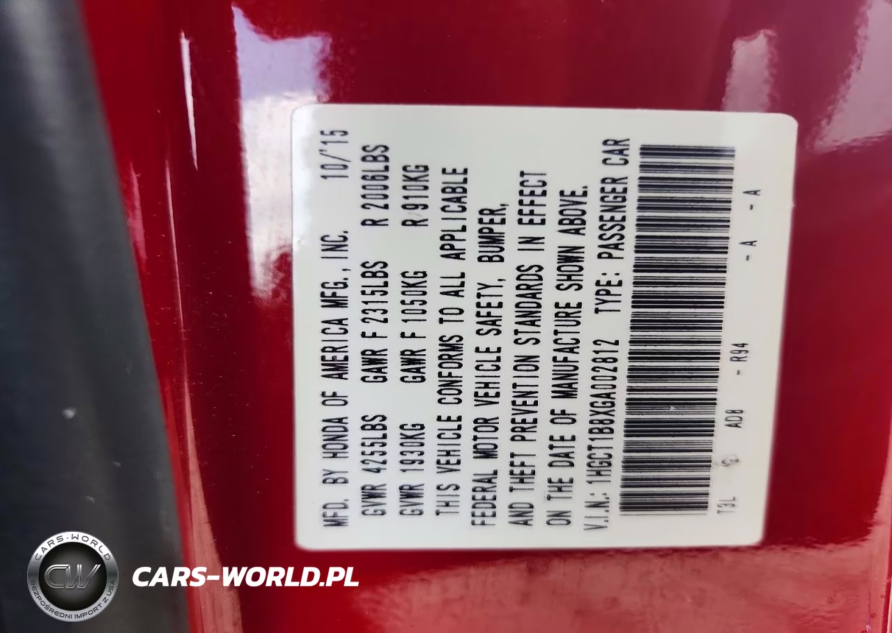 2016 Honda Accord Exl VIN:1HGCT1B8XGA002812 - 12