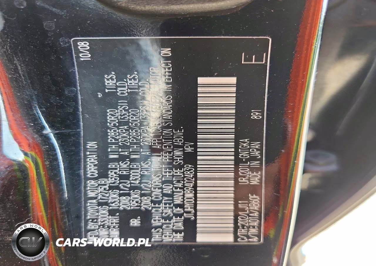 2009 Lexus Lx 570 VIN:JTJHY00W894024839 - 13