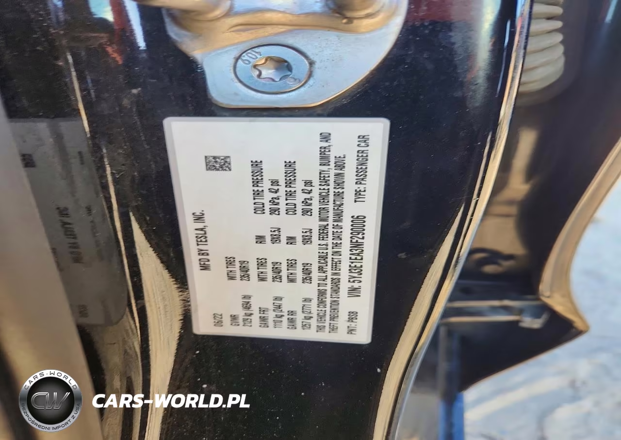 2022 Tesla Model 3 VIN:5YJ3E1EA3NF290006 - 13