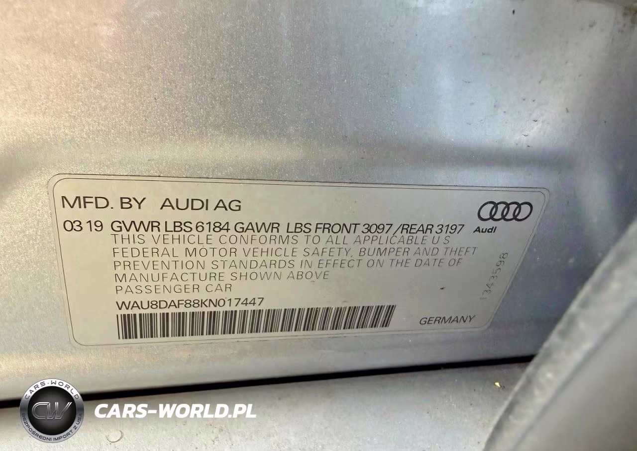 2019 Audi A8 L VIN:WAU8DAF88KN017447 - 10